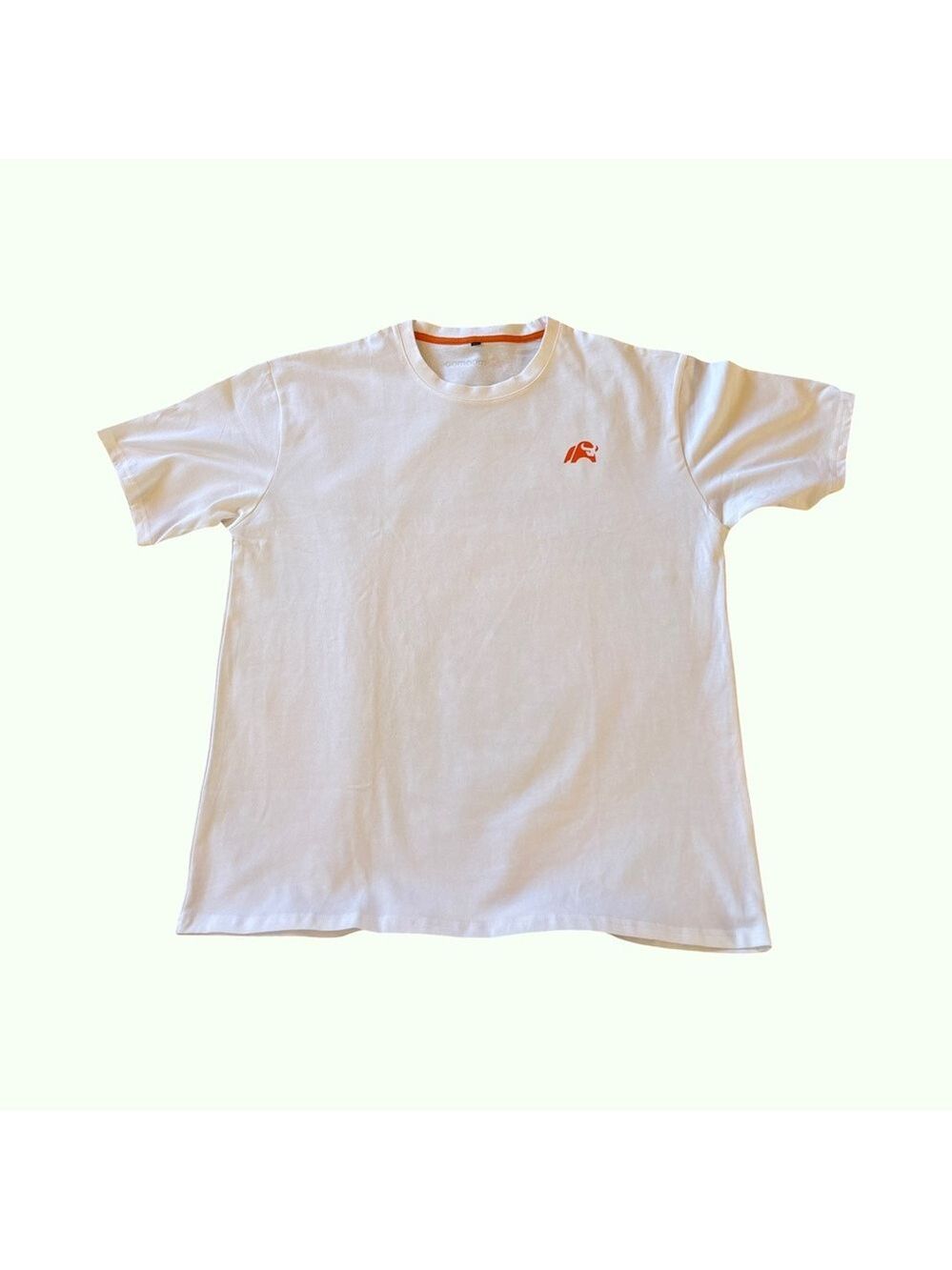 (3 for $12 item) White Tee with MooMoo Financial Red Logo XL NWOT